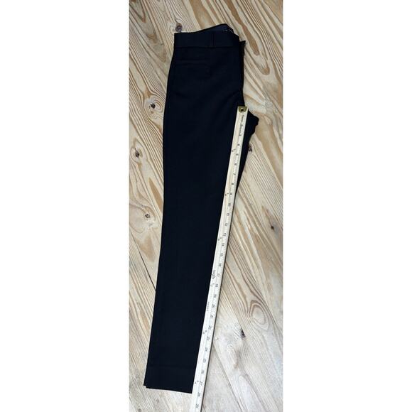 Banana Republic Sloan Dress Pants Womens 0 Black Flat Front Pockets 28x28 - Picture 6 of 6